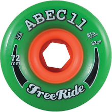 ABEC11 FREERIDE 72mm 81a GREEN/ORG
