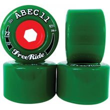 ABEC11 FREERIDE CENTERSET 72mm 81a GREEN/ORG