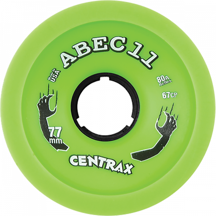 ABEC11 CENTRAX 77mm 80a LIME/BLK