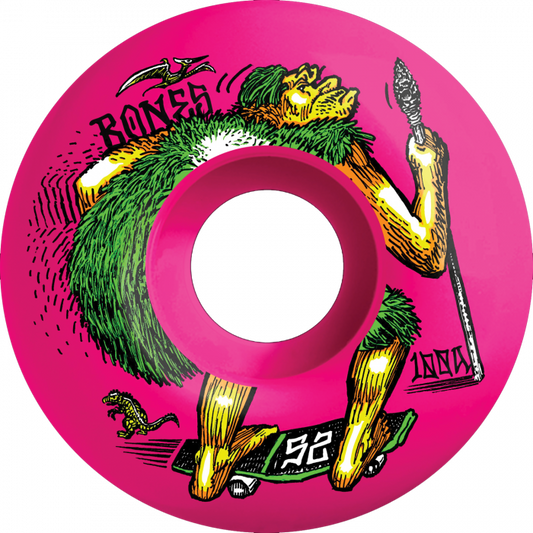 BONES 100's OG V4 NEONDERTHAL 52mm 100A PINK