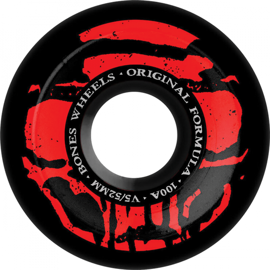 BONES 100's OG V5 MUMMY SKULLS 52mm 100A BLACK