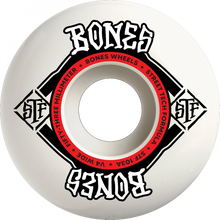 BONES STF V4 SQUARE LOGO 53MM 103A WHT/RED