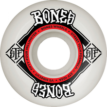 BONES STF V5 SQUARE LOGO 54MM 103a WHT/RED