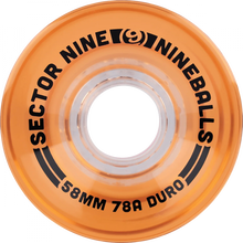 SEC9 NINEBALLS 58mm 78a CANTELOPE