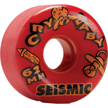 SEISMIC CRY BABY 62mm 84a OPAQUE RED ELIXIR