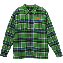 Ah Basic Eagle Flannel Jacket S-Grn/Blue