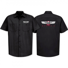 Brand-X Wings Ss Button Up Work Shirt L-Blk