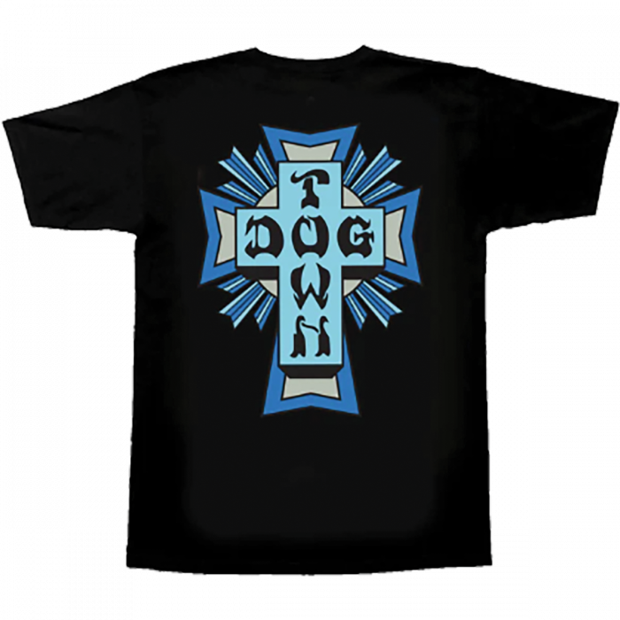 Dogtown Cross Logo Ss Xl-Black/Blue/Grey