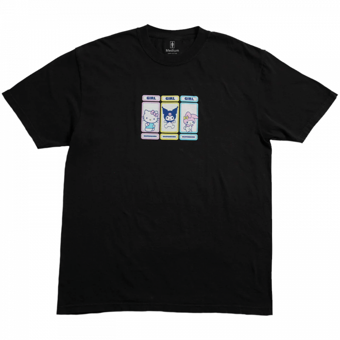 Girl Rainbow Triple Og Ss Xl-Black