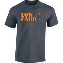 Lowcard Stacked Ss S-Charcoal Heather Grey/Org