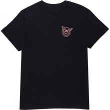 Pig Head Embroidered Ss M-Black