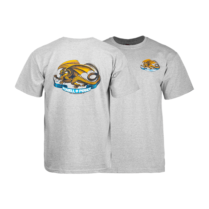 Pwl/P Oval Dragon Ss S-Athletic Heather Grey