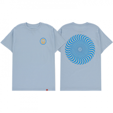 Sf Classic Swirl Overlay Ss M-Lt.Blu/Blu/Gold