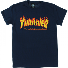 Thrasher Flame Ss L-Navy