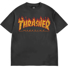 Thrasher Flame Vintage Ss Xxl-Black