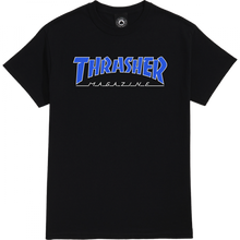 Thrasher Outlined Ss M-Black/Blue