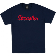 Thrasher Script Ss M-Navy