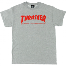 Thrasher Skate Mag Ss L-Heather Grey/Red
