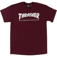 Thrasher Skate Mag Ss L-Maroon/Wht