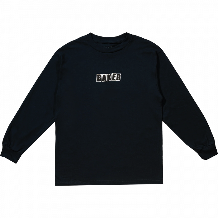 Baker Brand Logo Ls S-Navy