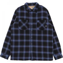 Girl Sherpa Lined Ls Flannel Xl-Black
