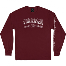 Thrasher Barbed Wire Ls S-Maroon