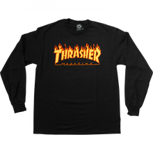 Thrasher Flames L/S Xl-Black/Yel