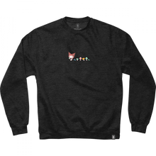 Girl Hello Kitty Shroom Trail Crew/Swt M-Charcoal