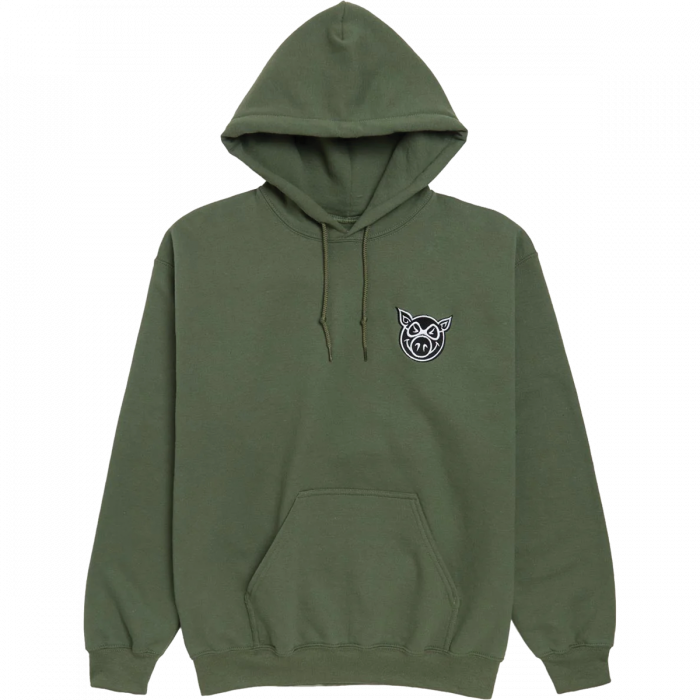 Pig Head Embordered Hd/Swt L-Army