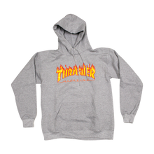 Thrasher Flames Hd/Swt M-Heather Grey