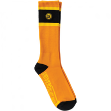 Ah Hecho Por Skate Emb Crew Sock Orange/Yel/Blk