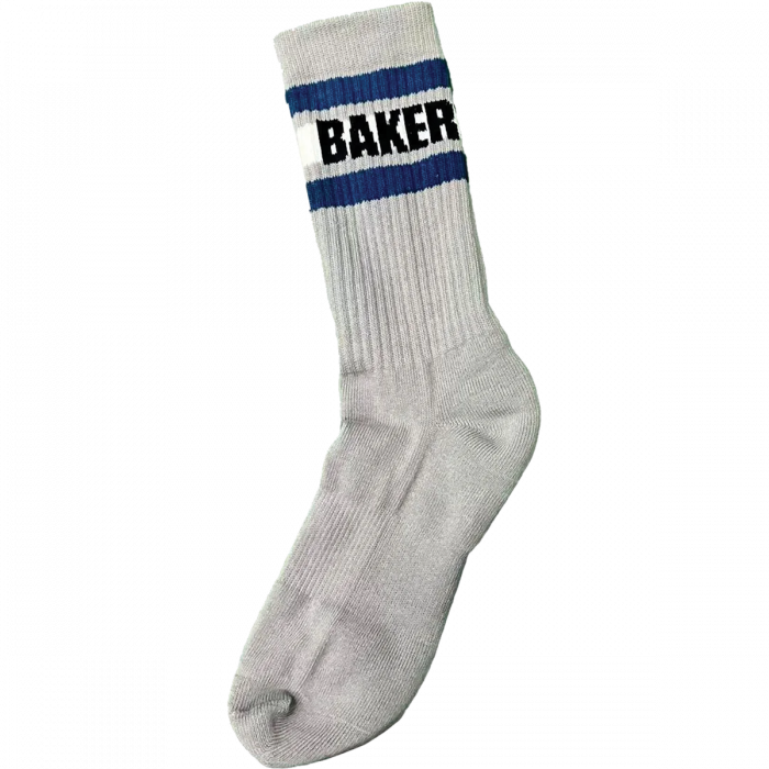 Baker Bakersfield Crew Socks Heather Grey