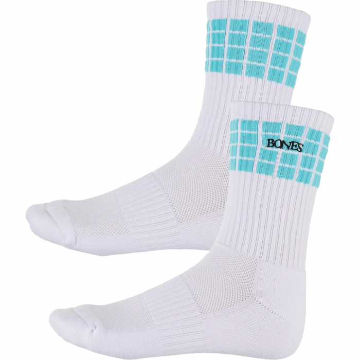 Bones Wheels Pool And The Gang Crew Socks Wht