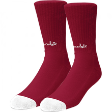 Choc Lost Chunk Socks Red/Wht 1Pr
