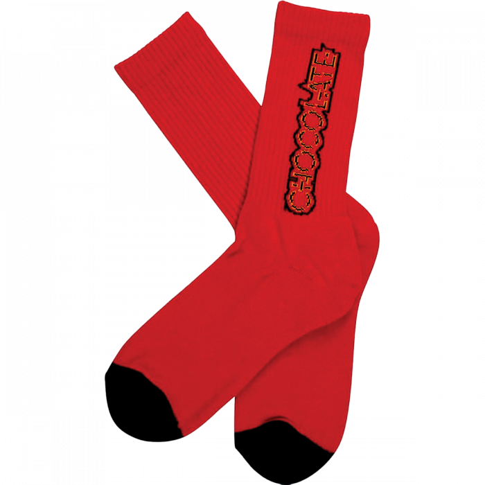 Choc Parliament Crew Socks Red 1Pr