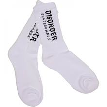 Disorder Logo Crew Socks Wht/Blk