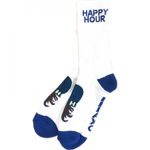 Happy Hr Mucho Relaxo Crew Socks Wht/Blu 1Pr