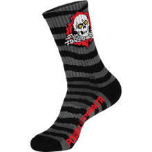 Pwl/P Ripper Rips Crew Socks Charcoal/Blk