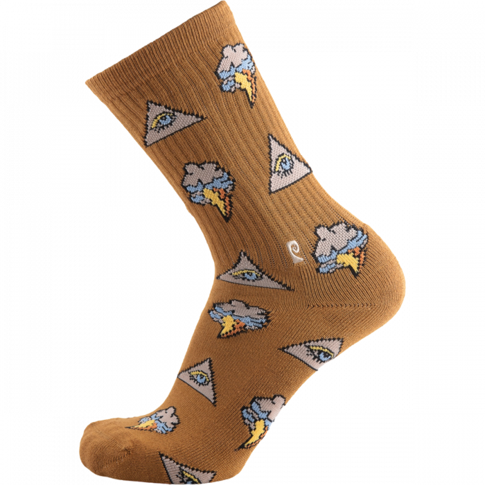 Psockadelic Eye Cloud Crew Sock