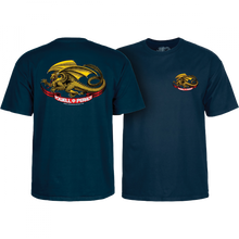 Pwl/P Oval Dragon Yth Ss L-Navy