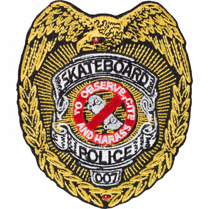 Pwl/P Skateboard Police Patch 3.5"