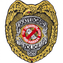 Pwl/P Skateboard Police Patch 3.5"