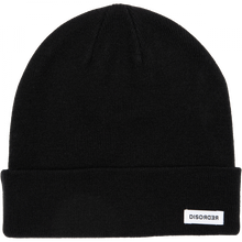 Disorder Tag Flip Beanie Black