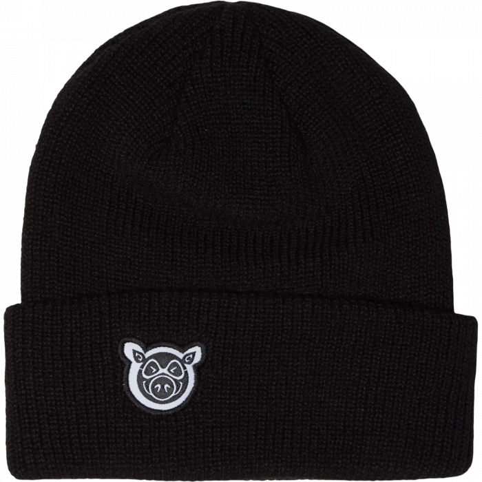 Pig Head Dock Beanie Black