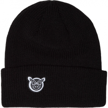Pig Head Dock Beanie Black