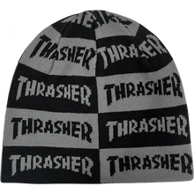 Thrasher Mag Checkered Skully Beanie Black/Grey