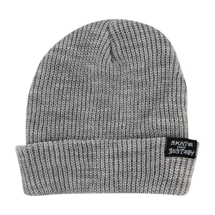 Thrasher Skategoat/Skate & Destroy Beanie Grey