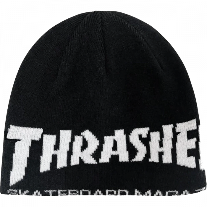 Thrasher Skate Mag Skully Beanie Black