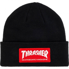 Thrasher Skate Mag Patch Beanie Black W/Red/Wht