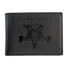 Thrasher Sk8 Goat Leather Wallet Black